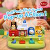 Baby Pop Up Toy with Music- Cause and Effect Pop Up Animal Toys for 6-12 Months Toddlers, 1 Year Old Babies Boys Girls, Infant Interactive Early Learning Educational Montessori Gifts view 3