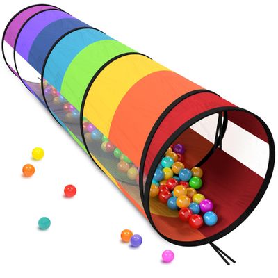 Extra-Large Play Tunnel for Toddlers 1-3 Years  Pop-Up Baby Crawl Tube, Sensory Activity, Indoor & Outdoor Kids Toy, Collapsible for Easy Storage