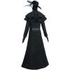 European and American Plague Doctor Costume Bird Beak Crow Long Beak mask Costume Halloween Party (XXXL) Black view 2