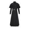 European and American Plague Doctor Costume Bird Beak Crow Long Beak mask Costume Halloween Party (XXXL) Black view 3