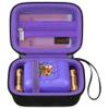 Canboc Hard Carrying Case for Bitzee/Bitzee Disney/Bitzee Magicals Interactive Toy Digital Pet, Virtual Electronic Pets Kids Toys Storage Bag, Black+Purple (Case Only) view 1