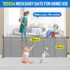 34X120 Extra Wide Safety Retractable Baby Gate, Extra Wide Safety Kids or Pets Gate, 34 Tall, Extends to 120 Extra Wide, Built-in Reinforce Strip Mesh Safety Dog Gate for Stairs,Doorways, Hallways view 2