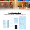 Keenso Enhance Your Dollhouse with Our Exquisitely Crafted Mini Wooden Door Set (Blue)-Tooth Fairy view 2