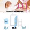 Keenso Enhance Your Dollhouse with Our Exquisitely Crafted Mini Wooden Door Set (Blue)-Tooth Fairy view 3