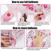 10pcs Butterfly Birthday Decorations, Number Balloon Pink Birthday Decorations Helium Foil Butterfly Balloon for Fairy Birthday Party Wedding Anniversary Events Supplies (Number 5) view 4