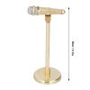 Adjustable Miniature Microphone Model Musical Instrument Handicraft Decoration Model for 1:12 Action Figures Dollhouse Accessories Display Ornaments Home Decoration view 3