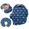 Custom Name Car Seat Canopy - Baby Car Seat Covers, Blue Octopus Print Infant Stroller Cover, Carseat Canopy Christmas Birthday Gifts for Girls and Boys(27"x29") view 1