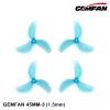 12Pairs Gemfan 45mm 3-Blade Propeller Props with 1.5mm Shaft Hole for RC FPV Whoop Drone Freestyle Quadcopter (12CW+12CCW) view 2