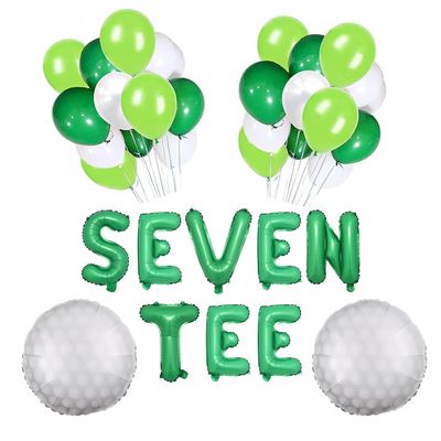 100% LIKED-Seven Tee Balloon Banner, 70th Birthday Golf Theme Birthday, Seven Tee Birthday Golf Party Seven Tee Golf Party Decor, Golf Theme 70th Birthday Party, Seven-Tee Golf Party Decorations