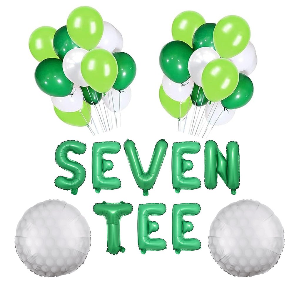 100% LIKED-Seven Tee Balloon Banner, 70th Birthday Golf Theme Birthday, Seven Tee Birthday Golf Party Seven Tee Golf Party Decor, Golf Theme 70th Birthday Party, Seven-Tee Golf Party Decorations