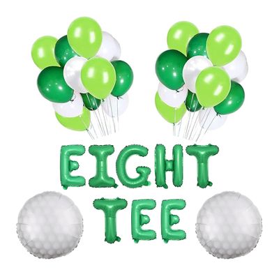 100% LIKED-Eight Tee Balloon Banner, 80th Birthday Golf Theme Birthday, Eight Tee Birthday Golf Party Eight Tee Golf Party Decor, Golf Theme 80th Birthday Party, Eight-Tee Golf Party Decorations