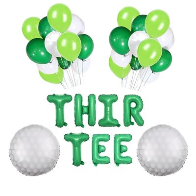 100% LIKED-Thir Tee Balloon Banner, 30th Birthday Golf Theme Birthday, Thir Tee Birthday Golf Party Thir Tee Golf Party Decor, Golf Theme 30th Birthday Party, Thir-Tee Golf Party Decorations