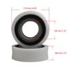 BrewJa 2/4Pcs 55~119mm Insert Foam Sponge Compatible with Axial SCX10 90046 TRX4 1/10 RC Crawler Car Truck 1.9inch Wheel Tires (Color : 2Pcs) view 2