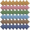 Jenaai 48 Pcs Nylon Bean Bags Colorful Bean Bag, 4.9 x 4.9 Bean Bags for Tossing Bean Bag Game Sets for Hand Toss Games Party Game Supply Boy Girl Sports Outdoor Family(Dark Color,Classic) view 1