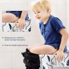 30 Pack Toilet Seat Covers Disposable, Large Waterproof Potty Covers for Toddlers, Kids, and Adults, Individually Wrapped for Travel, Toddler Potty Training for Public Restroom, Airplane, Trip view 3