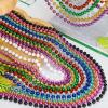 EOBOH 144PCS Mardi Gras Beads, Metallic 12 Kinds Bead Necklace Party Supplies, 33" Mardi Gras Necklace Costume Stuff, Festival Parade Throw Accessories for Wedding Birthday Celebrations Decorations view 3