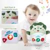 Baby Dinosaur Toys 0-3-6-12 Months, Musical Infant Toys with Light & Sounds, Soft Plush Stuffed Animal, Newborn Boys Girl 1st Birthday Shower Gift, Roly-poly Sensory Tummy Toy Easter Egg Gifts view 3