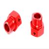 FLMLF Metal Drive Shaft Sleeve Wheel Hex Hub 24x27mm Red 2pcs Rear Wheel Binders for 1/5 Hpi RV Km Baja 5b RC CAR Parts view 1