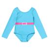 80s Workout Outfit For Girls Kids Retro 1980s Party Fitness Long Sleeve Leotard Gym Yoga Pants Leggings Rainbow Leg Warmers Headband Set Sportwear Blue 7-8 Years view 2