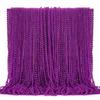 144PCS Mardi Gras Beads, Purple Bead Necklace Party Favors, 33" Beaded Necklace Costume Bulk, Festival Parade Throw Accessories for Halloween Mardi Gras Wedding Birthday Celebrations Decorations view 1
