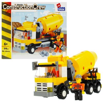 Alleblox Construction Crew Blocks Concrete Mixer