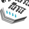 1:10 RC Spare Parts, Front and Rear Sway Bar Kits Stabilizer Set, Front Rear for Model Trucks Vehicles Modification view 3