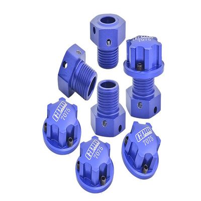 Aluminum 7075 Wheel Hex and Wheel Lock for Arrma 1:8 KRATON/Notorious/Outcast/KRATON EXB/Typhon/KRATON V5 / Notorious / 1:7 Infraction/FIRETEAM/Limitless V2 / Felony/Mojave - Blue