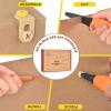ZLemma Cardboard Construction Tool Kit 163 Pieces-Educational Toys for at-Home Play + Classroom Learning | Reusable Cardboard Tools for Kids view 2