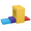 CMFYDAILY 4 Piece Foam Climbing Blocks, Pu Leather Soft Play Large Baby Climbing Gym Indoor Climbing Toys for Toddlers 1-3 Inside view 1