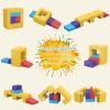 CMFYDAILY 4 Piece Foam Climbing Blocks, Pu Leather Soft Play Large Baby Climbing Gym Indoor Climbing Toys for Toddlers 1-3 Inside view 4