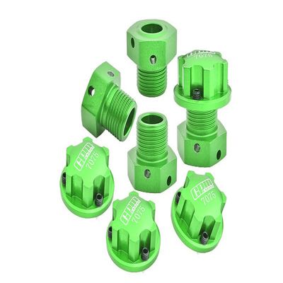 Aluminum 7075 Wheel Hex and Wheel Lock for Arrma 1:8 KRATON/Notorious/Outcast/KRATON EXB/Typhon/KRATON V5 / Notorious / 1:7 Infraction/FIRETEAM/Limitless V2 / Felony/Mojave - Green