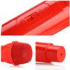 Facmogu 2PCS Fake Microphone Prop, Plastic Realistic Prop Microphone, Pretend Mics Simulate Speech Practice, Mic Prop for Karaoke Costume Role Play Christmas Cosplay Music Birthday Party Favors - Red view 2