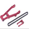 Aluminum 7075 Extend Swing Arm (+30mm) + Pull Rod + Chain for LOSI 1:4 Promoto MX Motorcycle Dirt Bike RTR FXR LOS06000 LOS06002 Upgrades - Red view 1