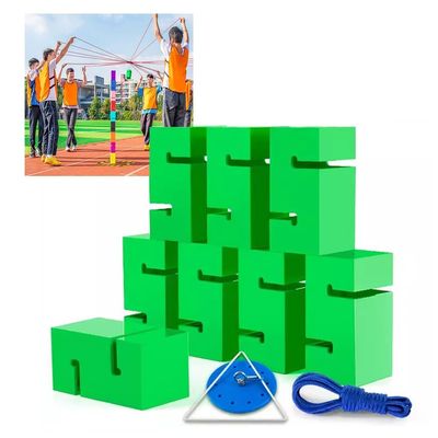 Field Day Game Set, Adult Teen Kids Team Building Game Suitable for Office School Groups (Color : Green, Size : 8PCS)