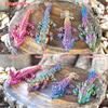 Baby Dragons With Egg, Articulated Crystal Rose Orchid Gemstone Dragon Fidget Toy for Autism ADHD BD-001-Set (Egg + Easter Dragon, Red Purple Gold) view 3