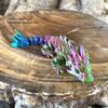 Baby Dragon with Egg, Articulated Baby Crystal, Rose, Orchid,Easter, Gemstone Dragon, Fidget Toy for Autism ADHD BD-Set-001 (Egg + Woodland, Red Purple Gold) view 4