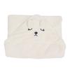 Baby Bath Towel, High Softness Baby Hooded Bath Towel Skin Friendly Keep Warm Coral Fleece for Daily Use (Creamy White Bear) view 4