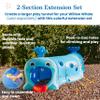 ECR4Kids Willow Climb-N-Crawl Whale, 2-Section Extension Set, Add-on Item, Capri Blue/French Blue view 3