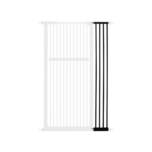 Lumizone Extra Tall Pet Gate 55.12" High Pressure Mounted 8.27" Wide Extension kit 1.37" Gap (Black, 55.12" H 8.27" W, Extension)