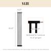Lumizone Extra Tall Pet Gate 55.12" High Pressure Mounted 8.27" Wide Extension kit 1.37" Gap (Black, 55.12" H 8.27" W, Extension) view 2