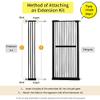 Lumizone Extra Tall Pet Gate 55.12" High Pressure Mounted 8.27" Wide Extension kit 1.37" Gap (Black, 55.12" H 8.27" W, Extension) view 3