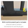 Lumizone Extra Tall Pet Gate 55.12" High Pressure Mounted 8.27" Wide Extension kit 1.37" Gap (Black, 55.12" H 8.27" W, Extension) view 4