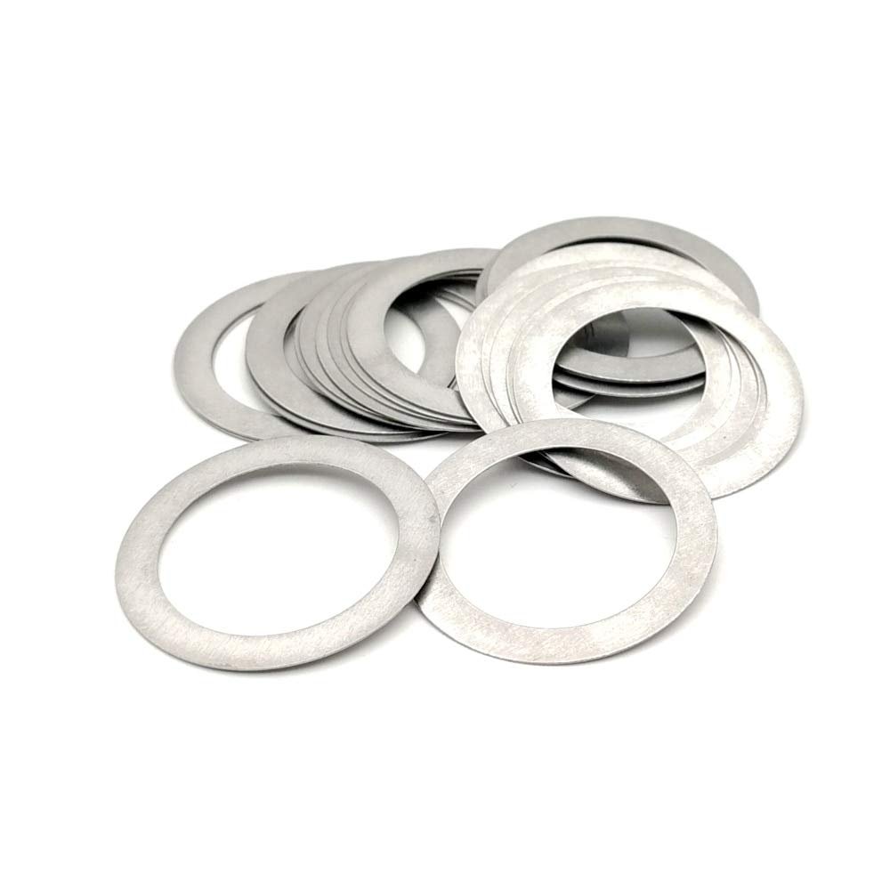 crankshaft oil seal,cylinder piston crank oil seal Thickness 0.1mm Stainless Steel Flat Washer Ultra Thin Gasket High Precision Adjusting Gasket M10-M20 Thin Shim SUS304 (Inner Diameter : 16x22x0.1 (2