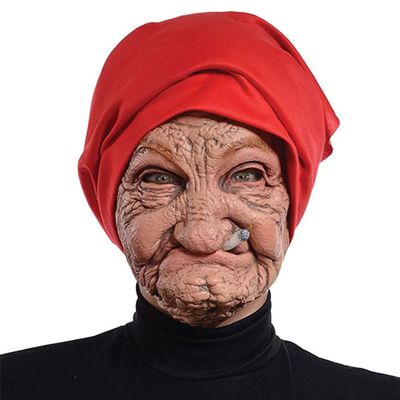 ALXOY GHDLM Realistic Old Man Mask Bald Man Latex Mask Realistic Face Mask Halloween Party Cosplay Party Costume Mask (P)