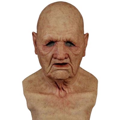 ALXOY GHDLM Realistic Old Man Mask Bald Man Latex Mask Realistic Face Mask Halloween Party Cosplay Party Costume Mask (I)