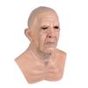ALXOY GHDLM Realistic Old Man Mask Bald Man Latex Mask Realistic Face Mask Halloween Party Cosplay Party Costume Mask Masquerade Props (G) view 4