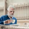 ALXOY GHDLM Realistic Old Man Mask Bald Man Latex Mask Realistic Face Mask Halloween Party Cosplay Party Costume Mask (Q) view 4