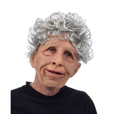 ALXOY GHDLM Realistic Old Man Mask Bald Man Latex Mask Realistic Face Mask Halloween Party Cosplay Party Costume Mask Masquerade Props (K)