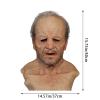 ALXOY GHDLM Realistic Old Man Mask Bald Man Latex Mask Realistic Face Mask Halloween Party Cosplay Party Costume Mask Masquerade Props (C) view 2