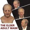 ALXOY GHDLM Realistic Old Man Mask Bald Man Latex Mask Realistic Face Mask Halloween Party Cosplay Party Costume Mask Masquerade Props (C) view 3